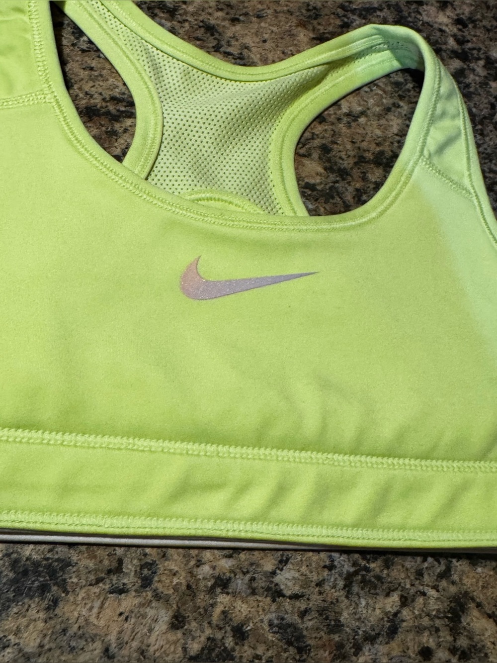 Nike lime green sports bra woman’s size small reversible